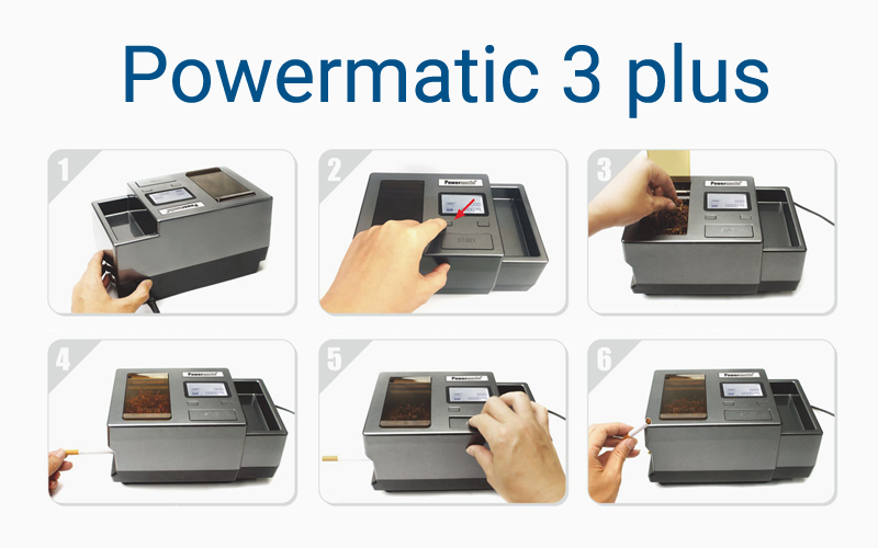 Zigaretten selber machen mit der Powermatic 3 plus - Anleitung