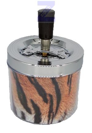 Cendrier rotatif tigre